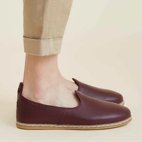 Charix Shoes - CHARIX ISTANBUL SLIP-ON FLATS, BORDEAUX, SIZE 7.